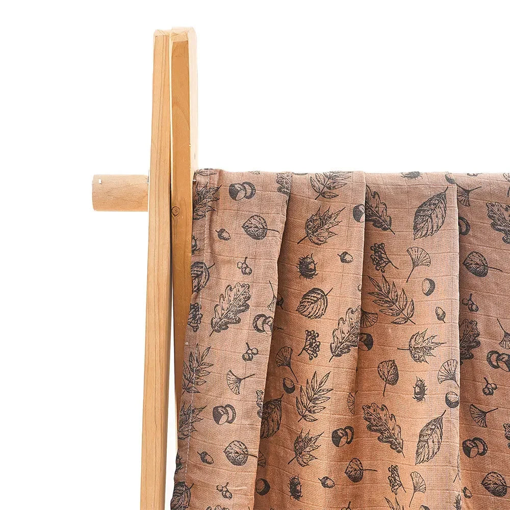 Extra Large Chestnut Bamboo Muslin