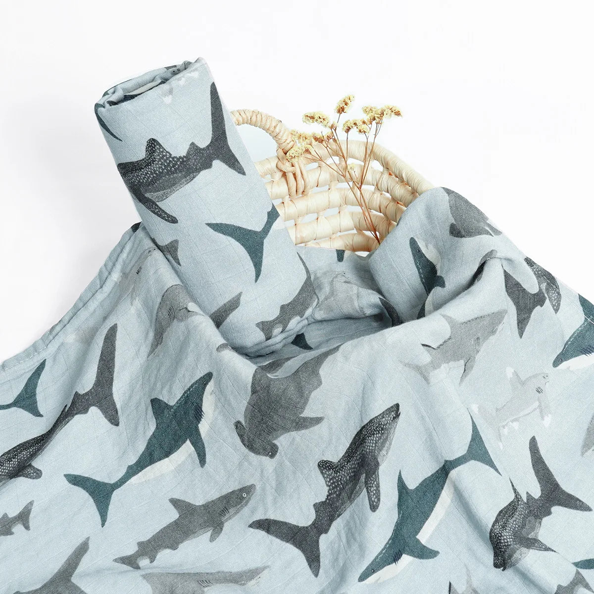 Extra Large Shark Bamboo Muslin