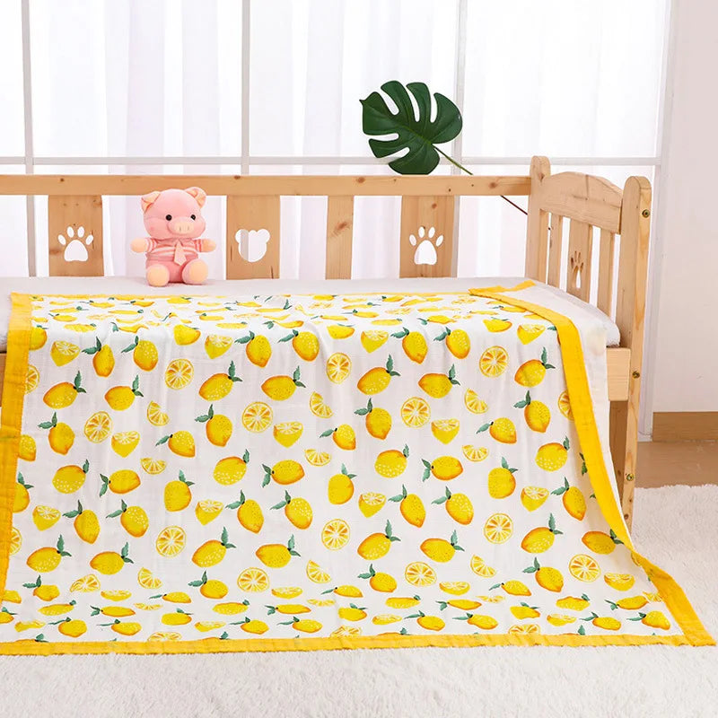 Four Layer Lemon Bamboo Blanket