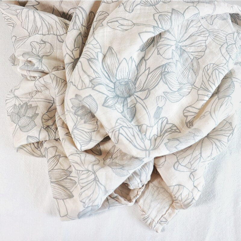 Organic Extra Large Lotus Cotton Muslin