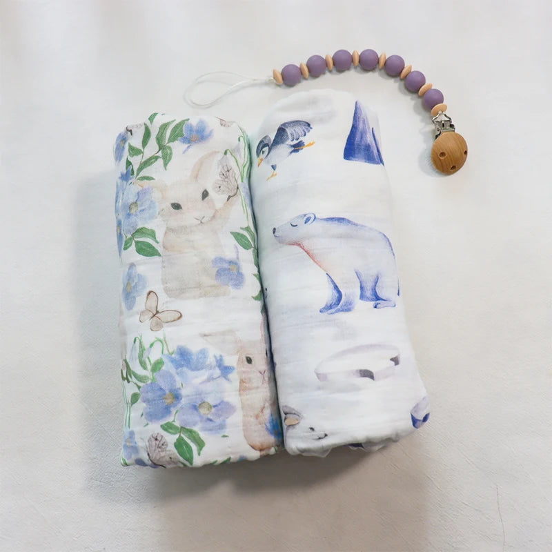 Extra Large Rabbit Bamboo Muslin
