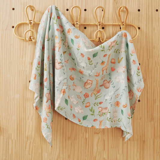 Extra Large Wildlife Bamboo Muslin