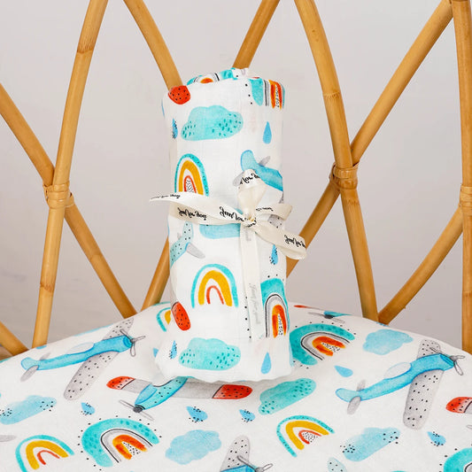 Extra Large Airplane Bamboo Muslin