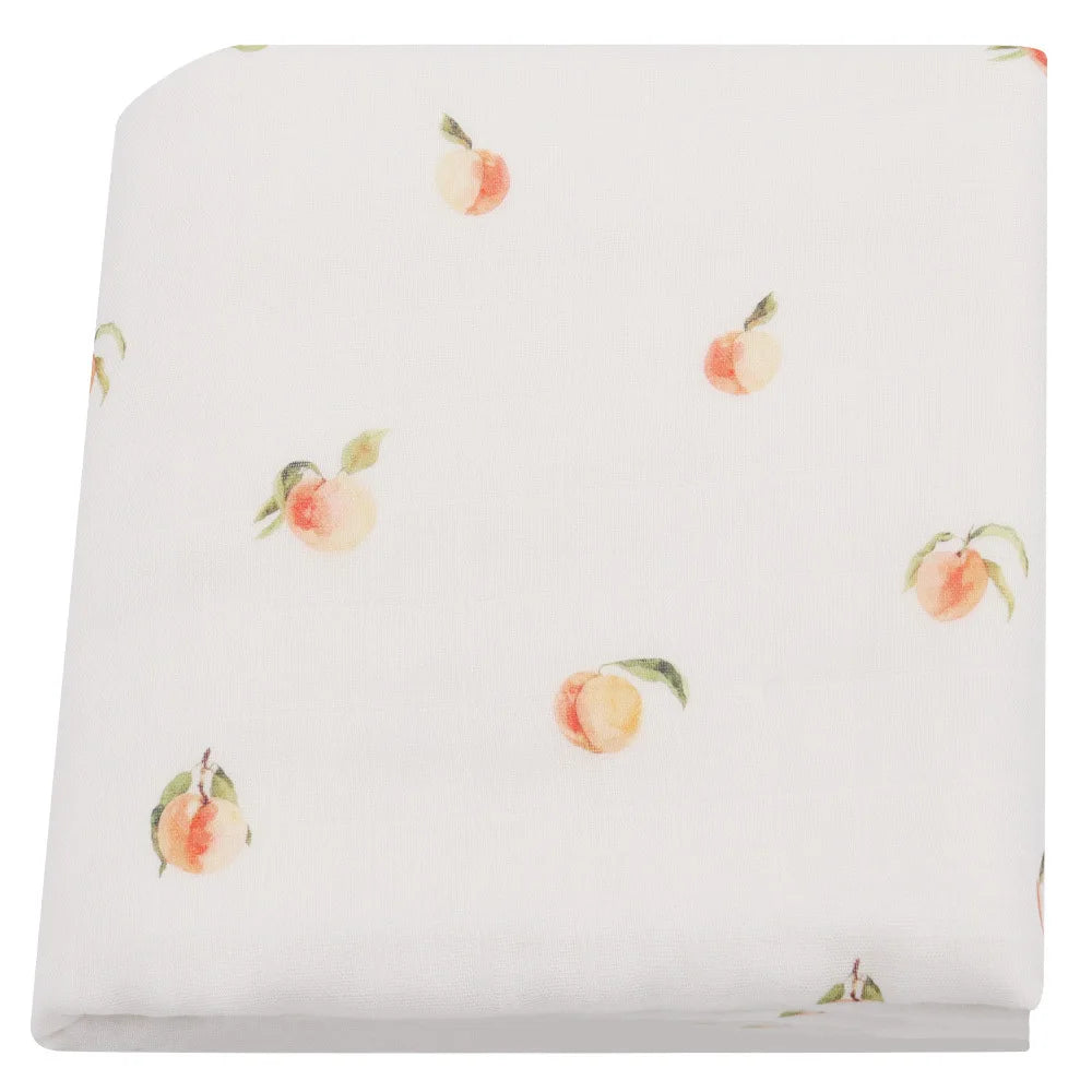 Extra Large Peach Bamboo Muslin