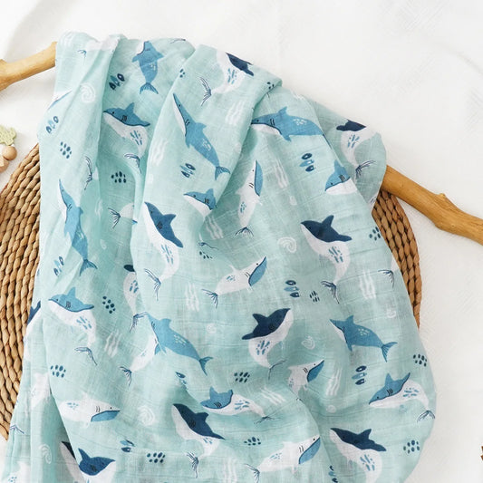 Extra Large Shark Cotton Muslin