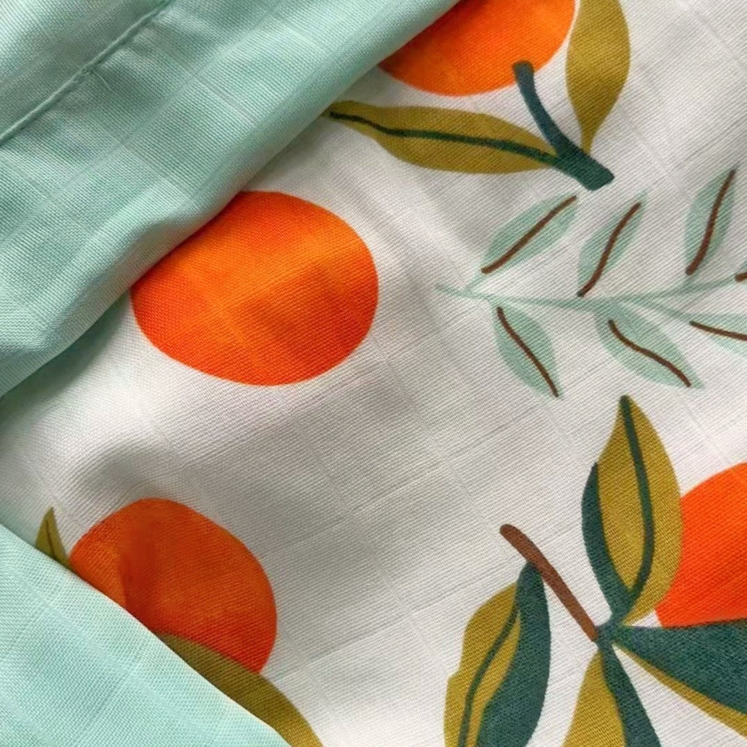 Six Layer Orange Bamboo Blanket