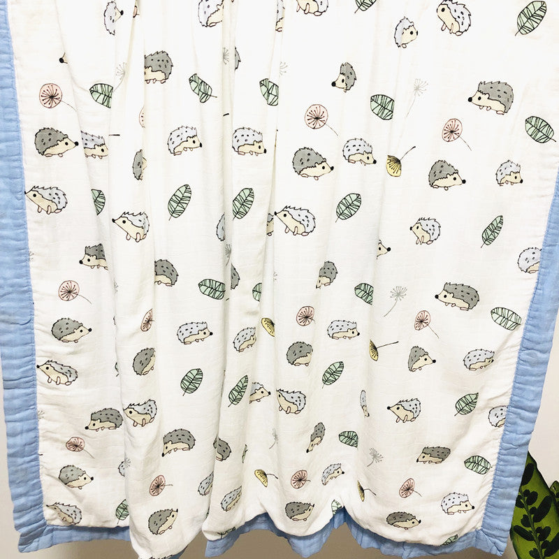 Four Layer Hedgehog Bamboo Blanket