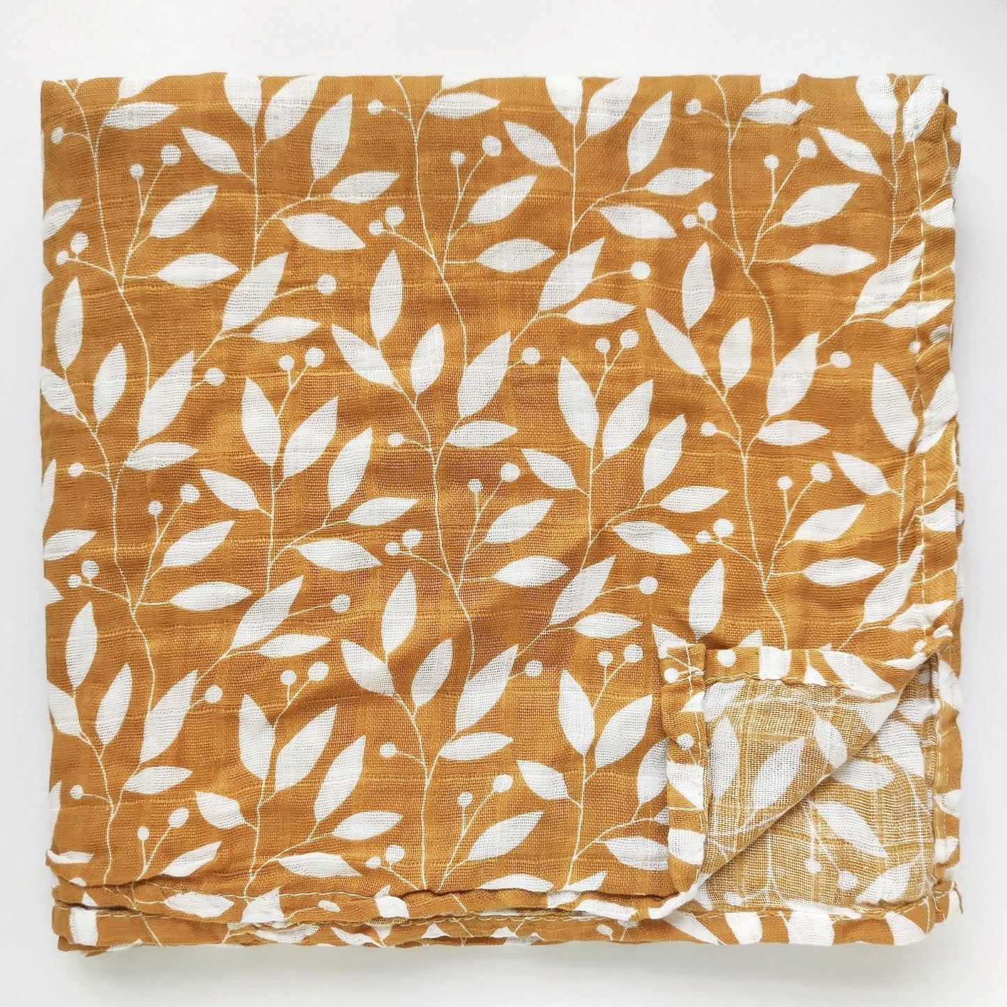 Extra Large Leaf Cotton Muslin