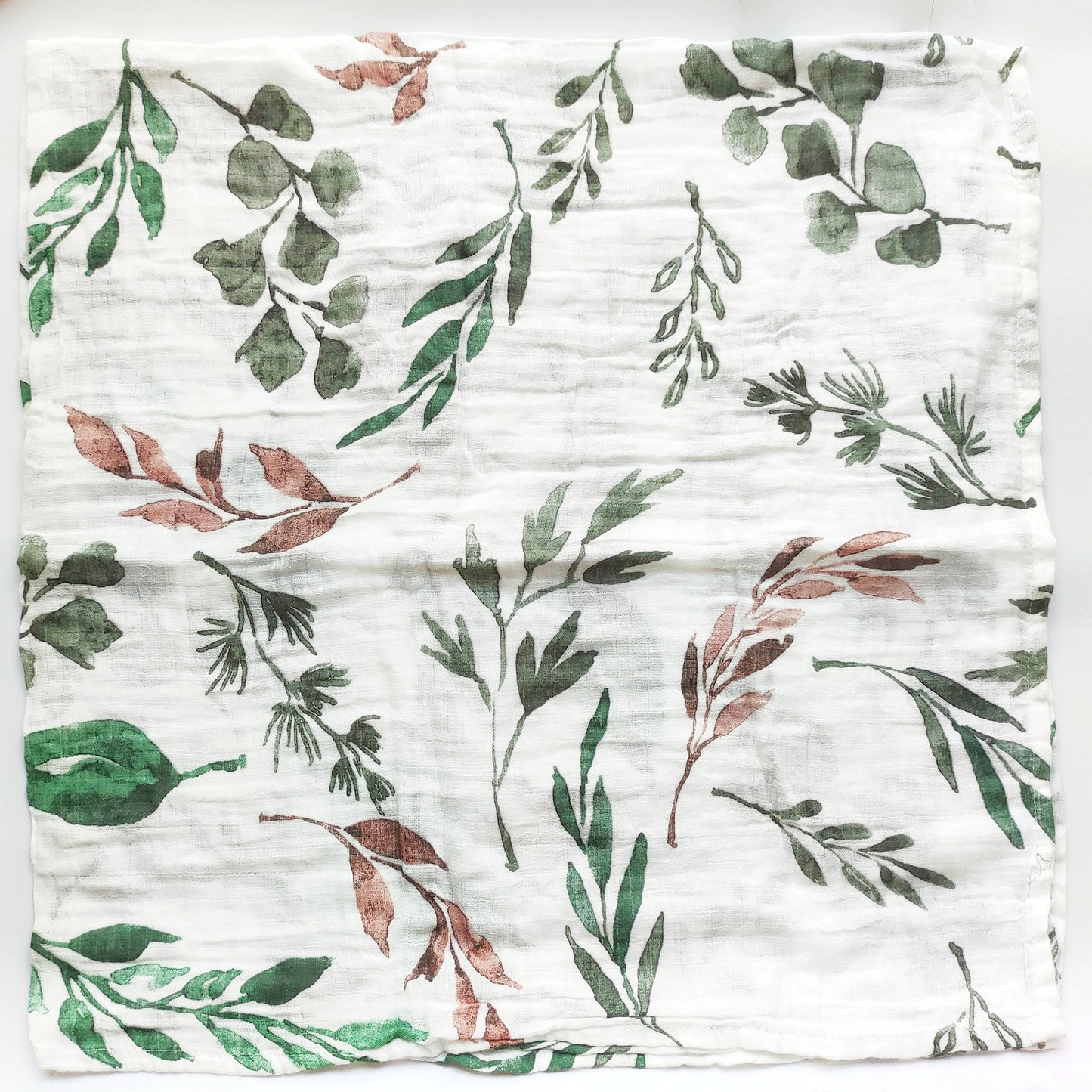 Extra Large Leaf Cotton Muslin