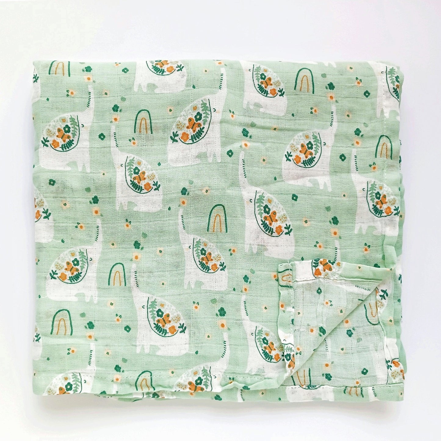 Extra Large Elephant Cotton Muslin