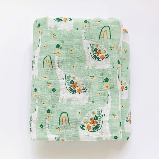 Extra Large Elephant Cotton Muslin