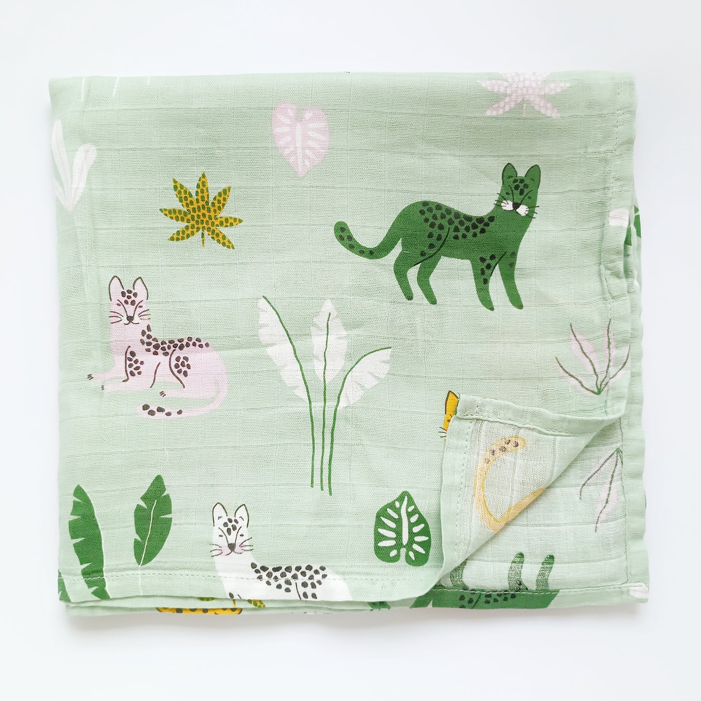 Extra Large Leopard Bamboo Muslin