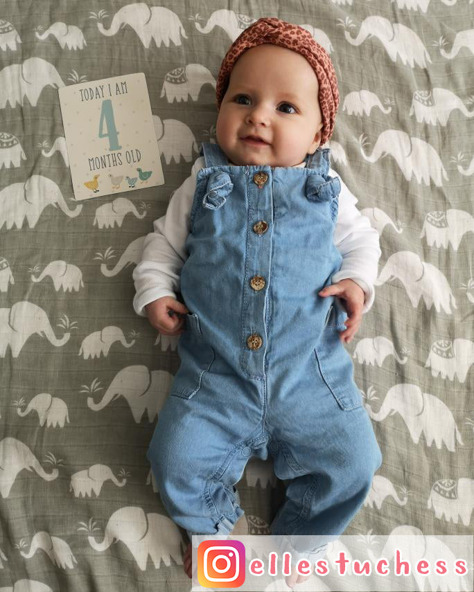 Extra Large Elephant Cotton Muslin