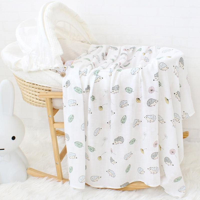 Extra Large Hedgehog Bamboo Muslin