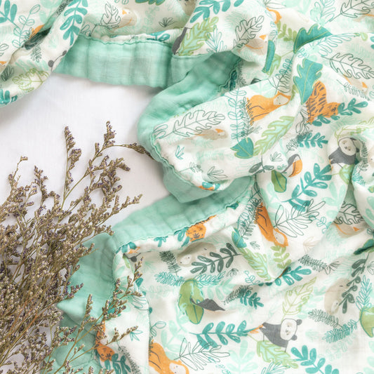 Four Layer Rainforest Bamboo Blanket