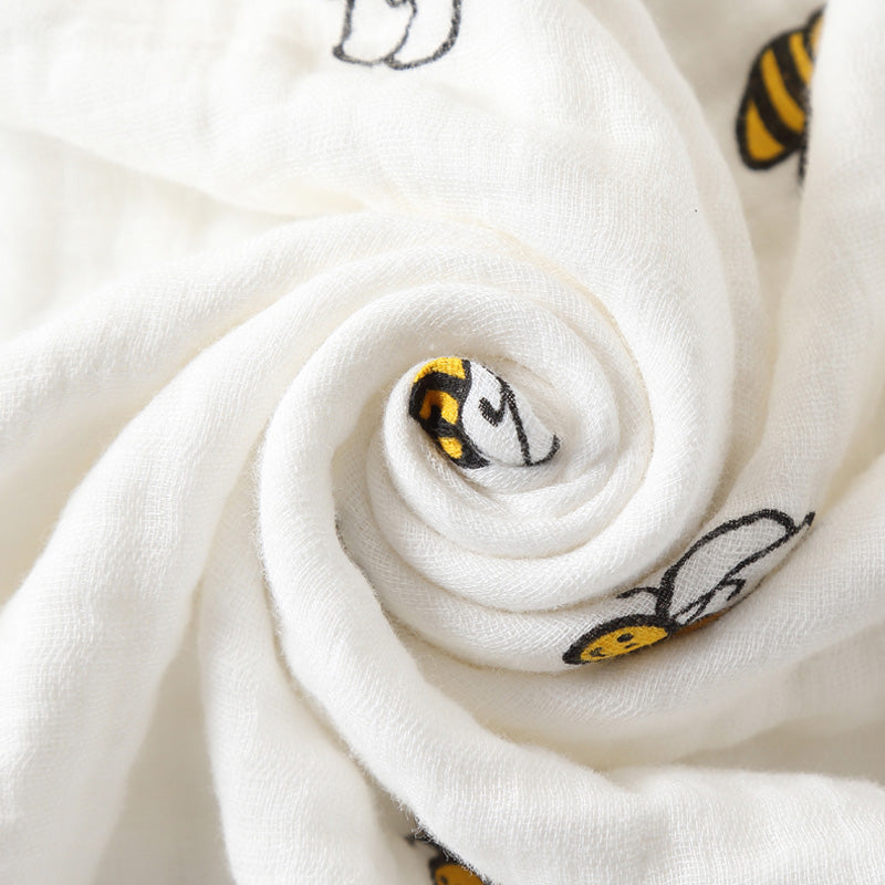 Extra Large Bee Cotton Muslin