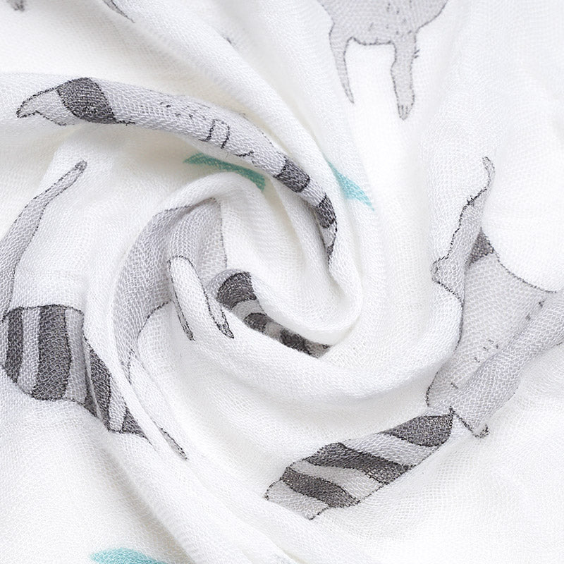 Extra Large Raccoon Bamboo Muslin