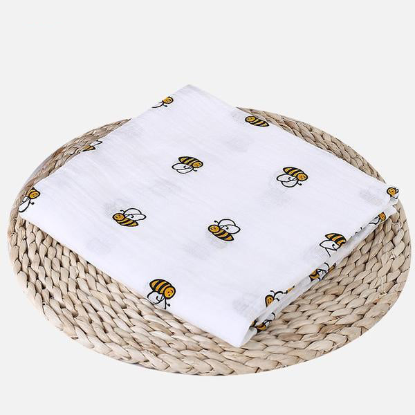 Extra Large Bee Cotton Muslin