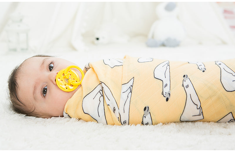 Extra Large Polar Bear Bamboo Muslin