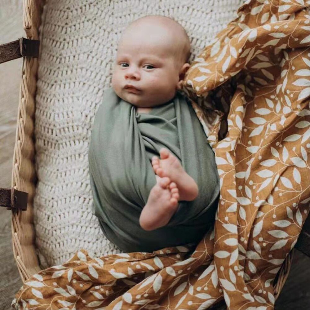 Extra Large Leaf Cotton Muslin