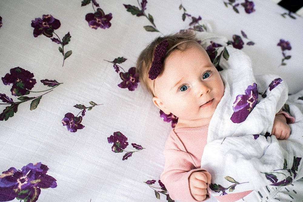 Extra Large Iris Cotton Muslin