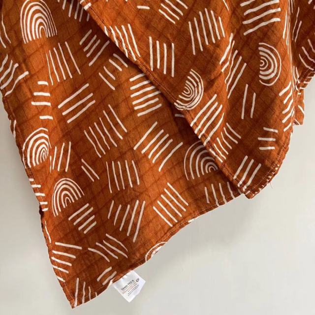 Extra Large Terracotta Bamboo Muslin