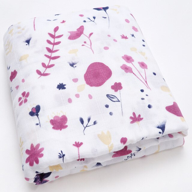 Extra Large Wildflower Bamboo Muslin