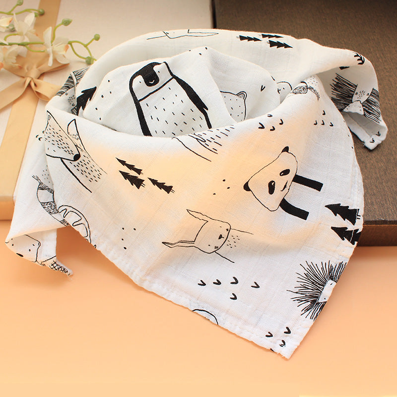 Wildlife Bamboo Muslin Square