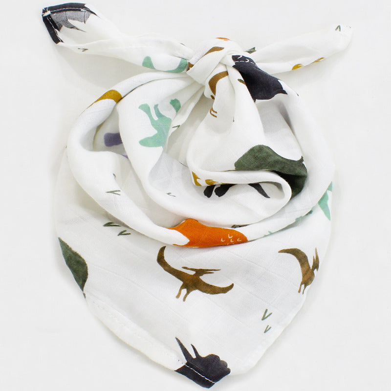 Dino Bamboo Muslin Square Bumble Baby Boutique