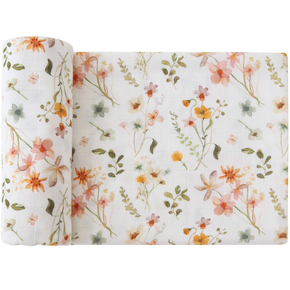 Extra Large Wildflower Bamboo Muslin