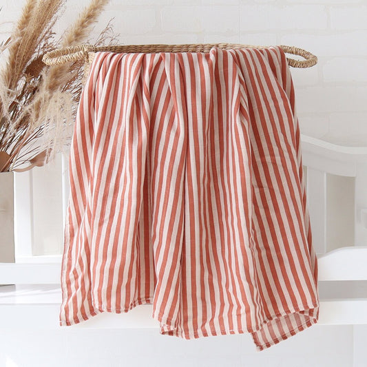 Extra Large Stripe Bamboo Muslin