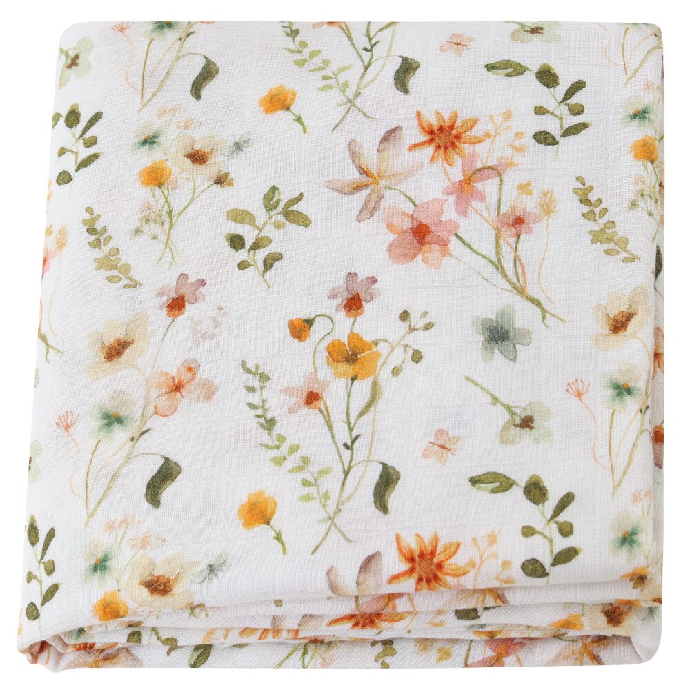 Extra Large Wildflower Bamboo Muslin