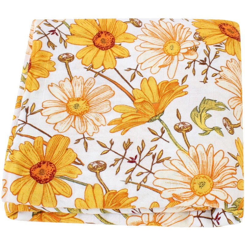 Extra Large Daisy Bamboo Muslin