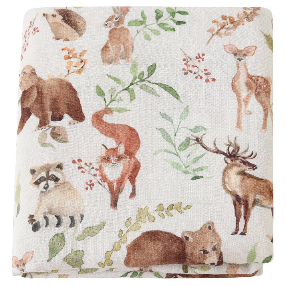 Extra Large Woodland Bamboo Muslin