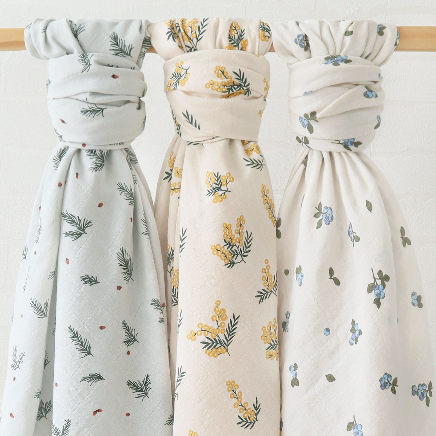 Organic Extra Large Blueberry Cotton Muslin
