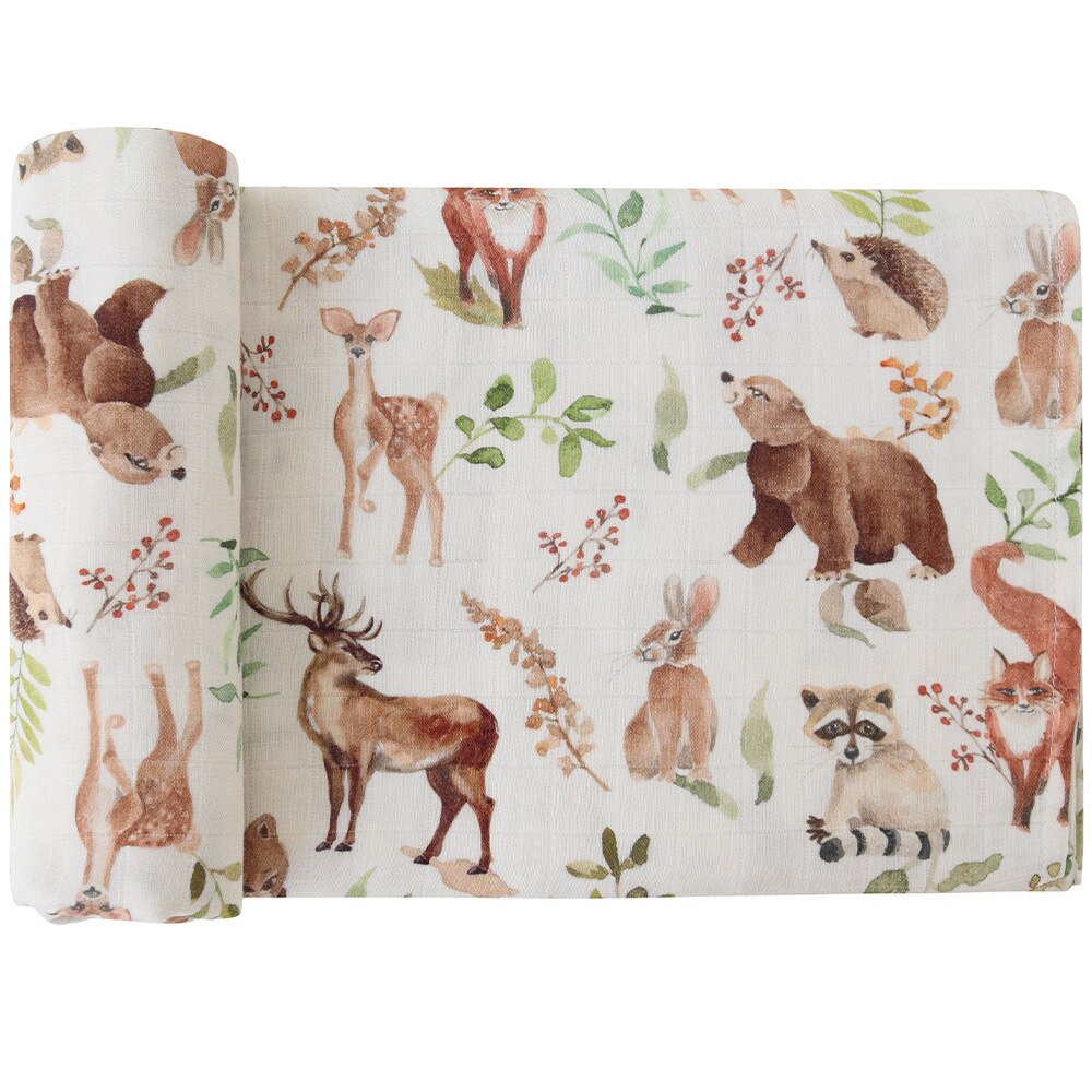Extra Large Woodland Bamboo Muslin