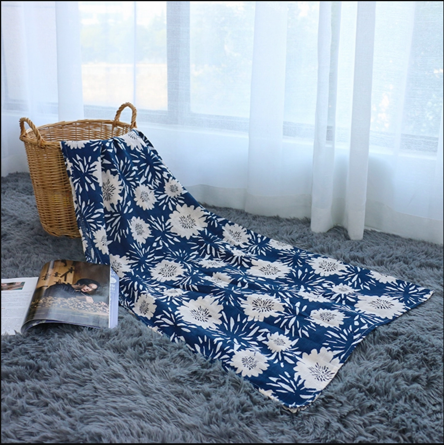 Extra Large Flower Cotton Muslin
