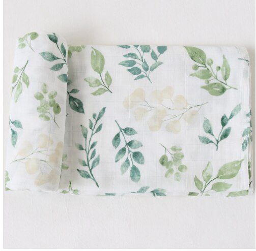 Extra Large Leaf Bamboo Muslin