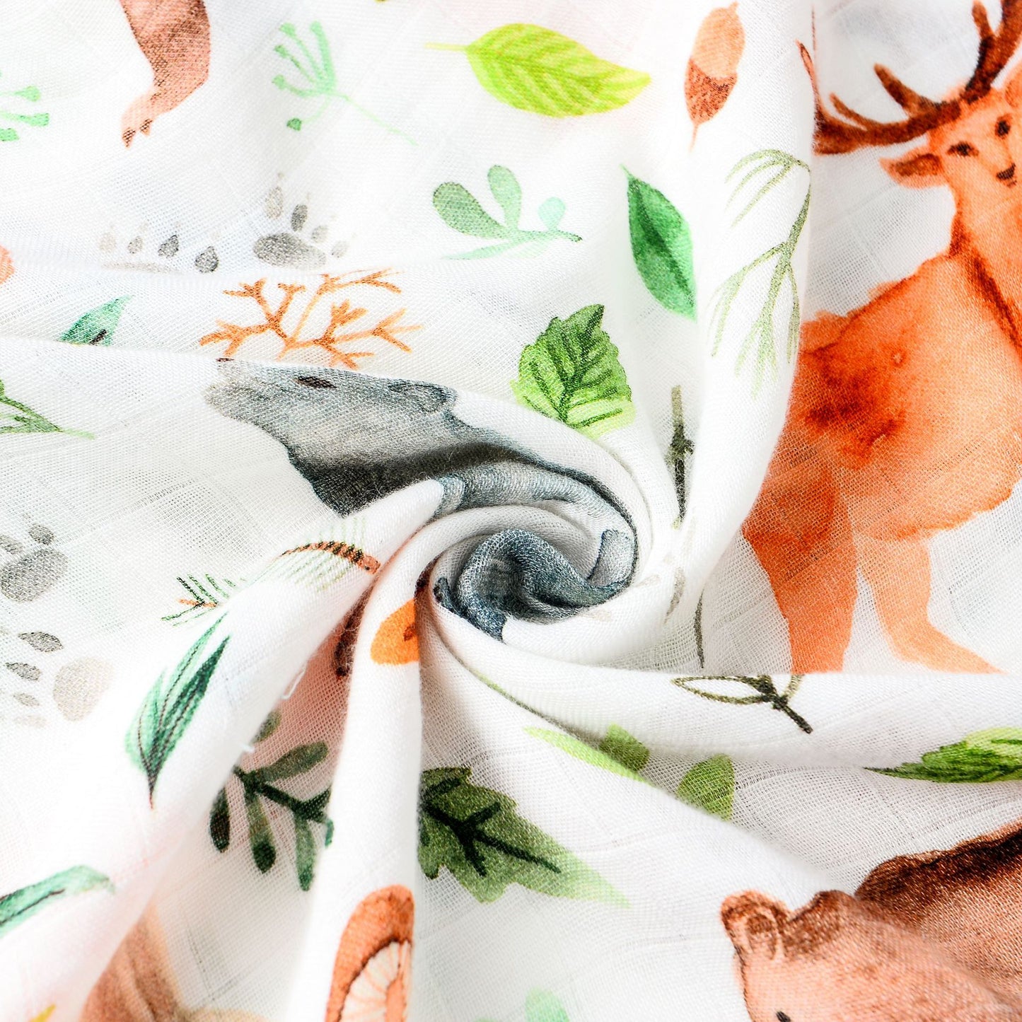 Extra Large Forest Bamboo Muslin