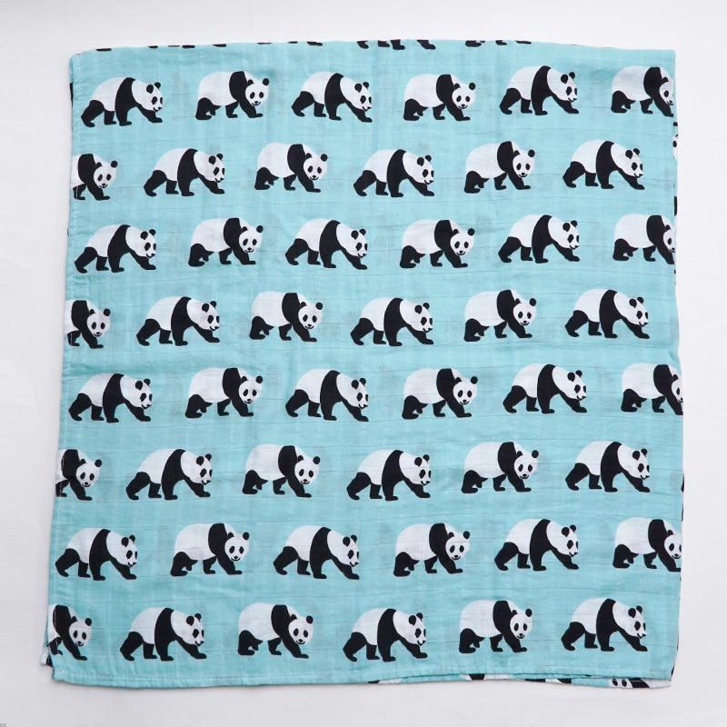 Organic Extra Large Panda Cotton Muslin
