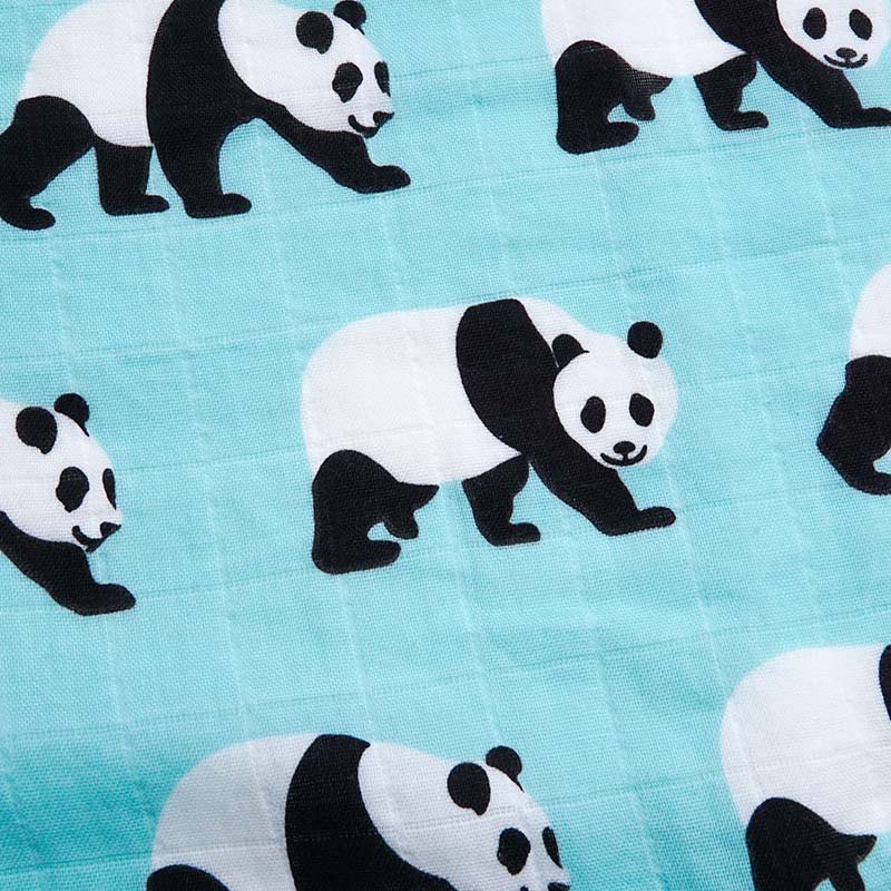 Organic Extra Large Panda Cotton Muslin