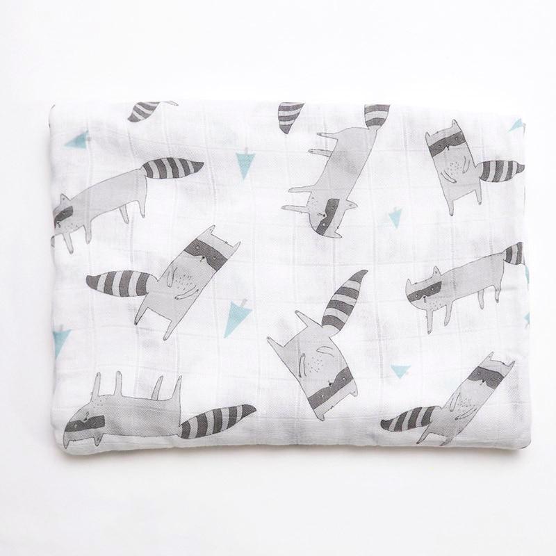 Extra Large Raccoon Bamboo Muslin