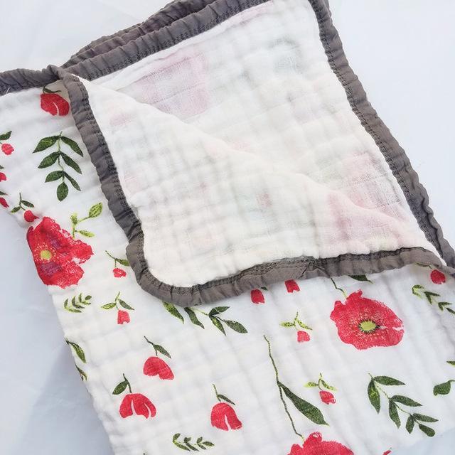 Four Layer Poppy Cotton Blanket