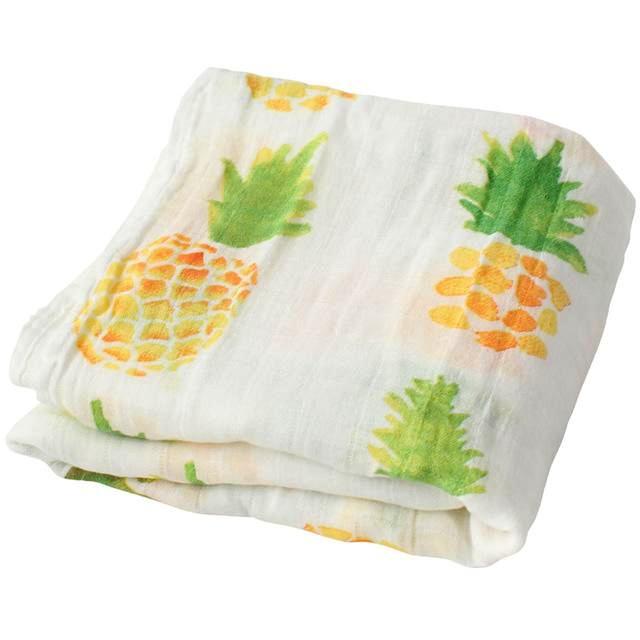 Extra Large Pineapple Bamboo Muslin