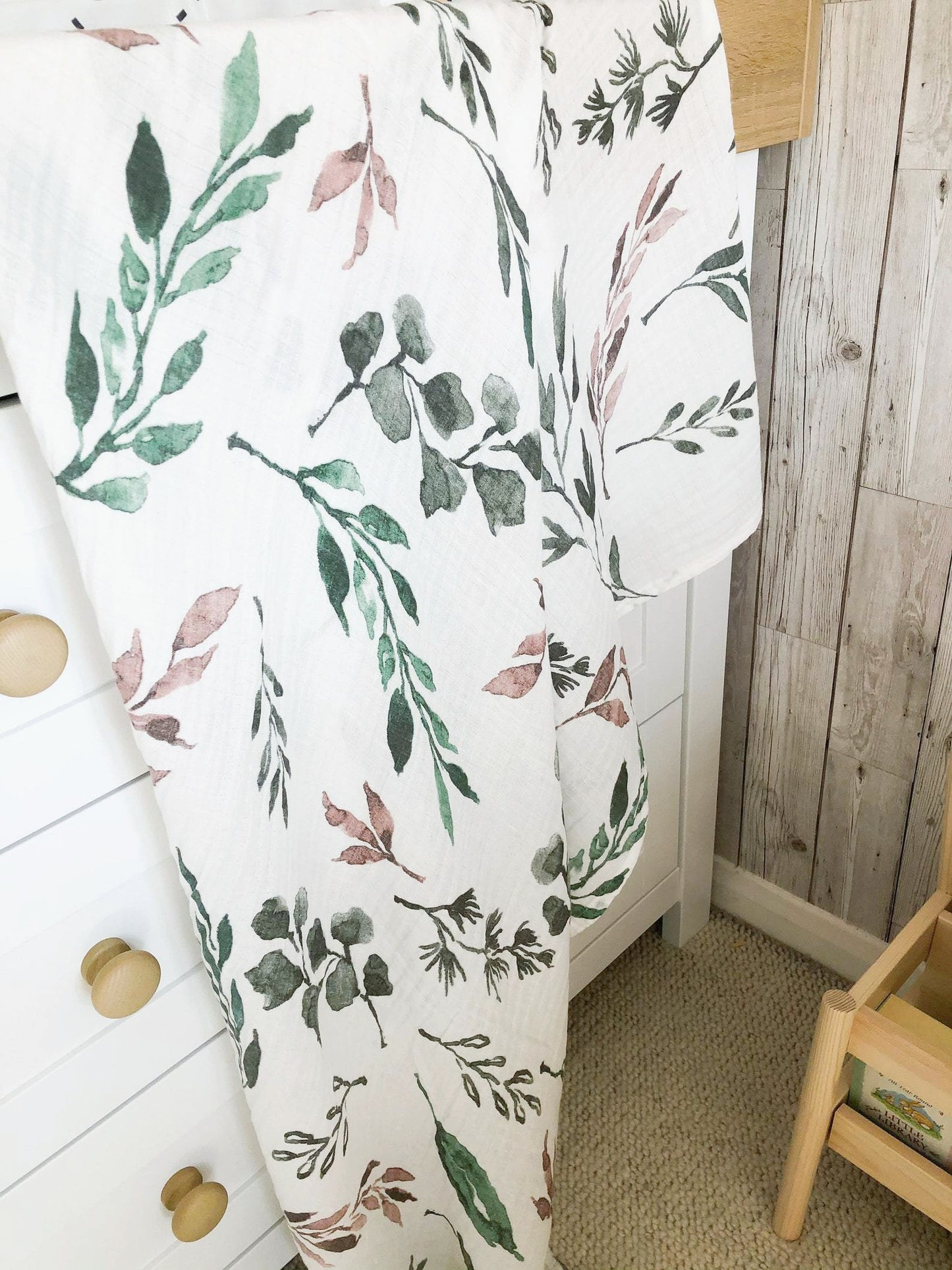 Extra Large Leaf Cotton Muslin