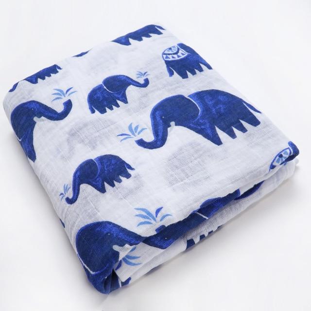 Extra Large Elephant Cotton Muslin