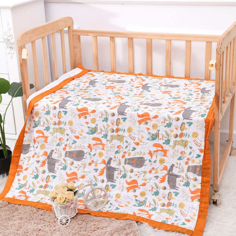 Six Layer Woodland Cotton Blanket