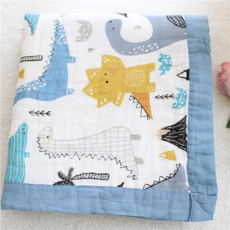Four Layer Dino Bamboo Blanket