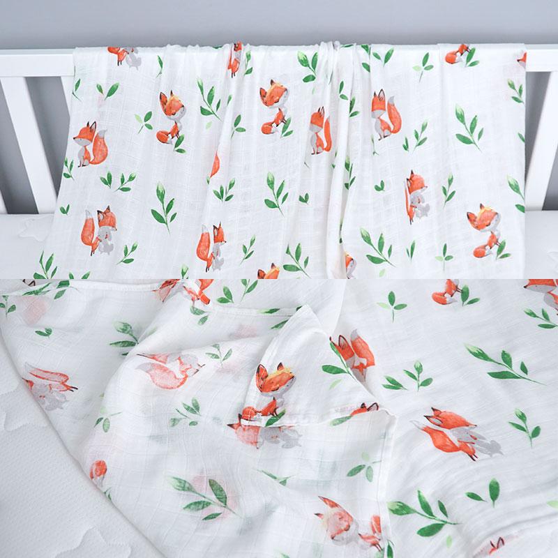 Extra Large Fox Bamboo Muslin