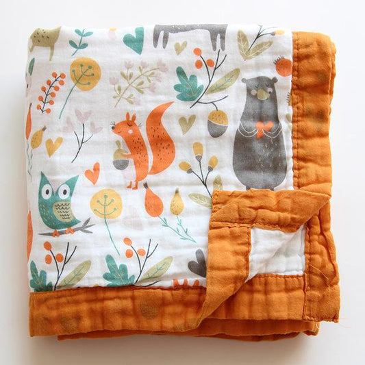 Six Layer Woodland Cotton Blanket